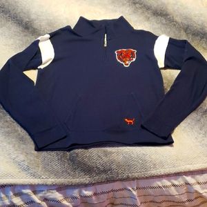 PINK bears quarter zip sweatshirt
